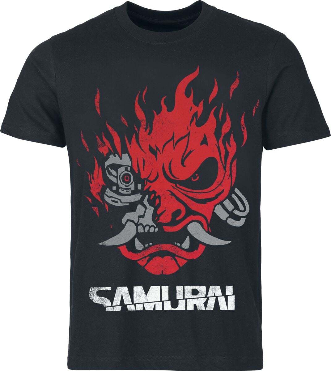 Cyberpunk 2077 Samurai Bandmerch - Heavyweight Tričko černá
