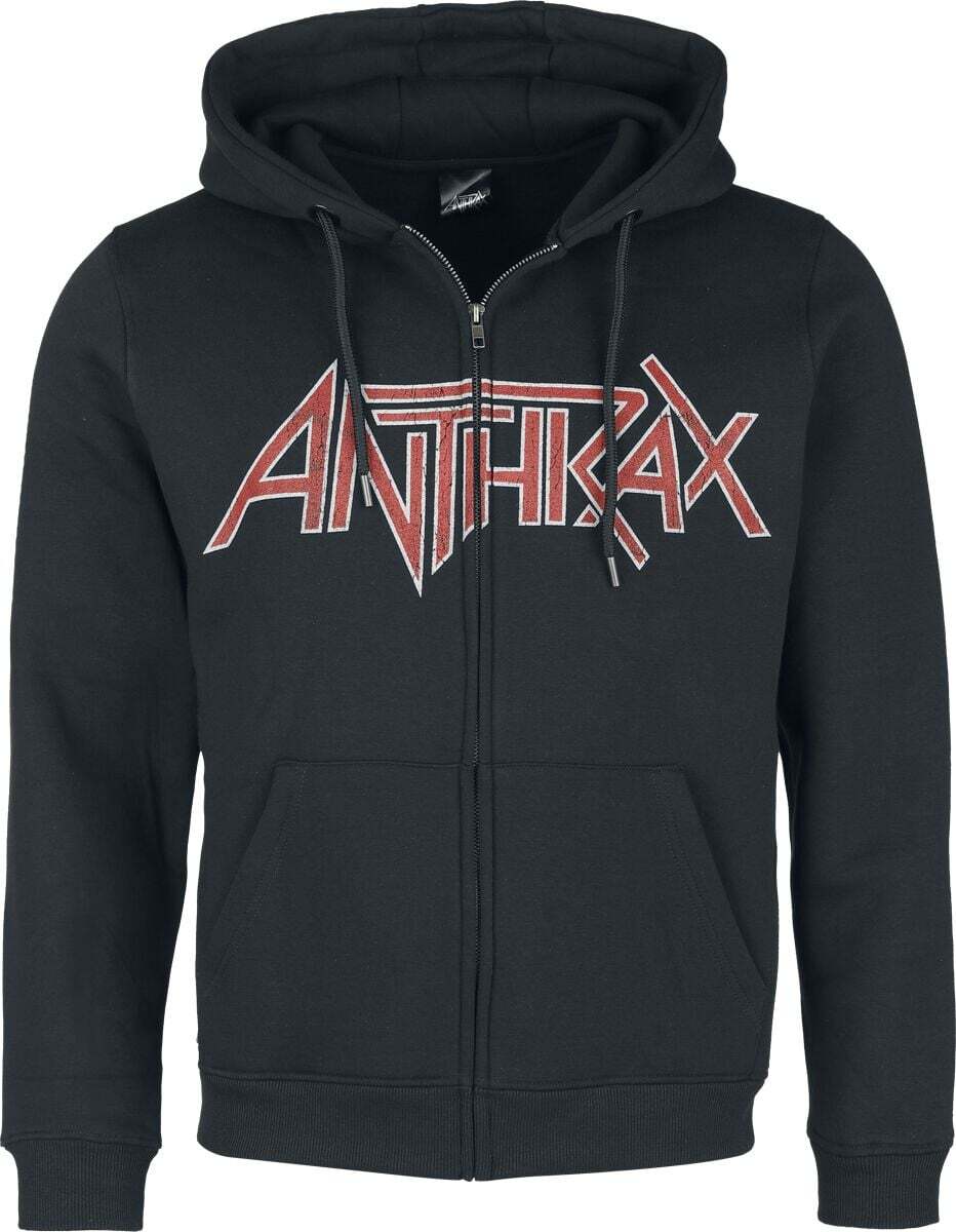 Anthrax Skater Guy Mikina s kapucí na zip černá