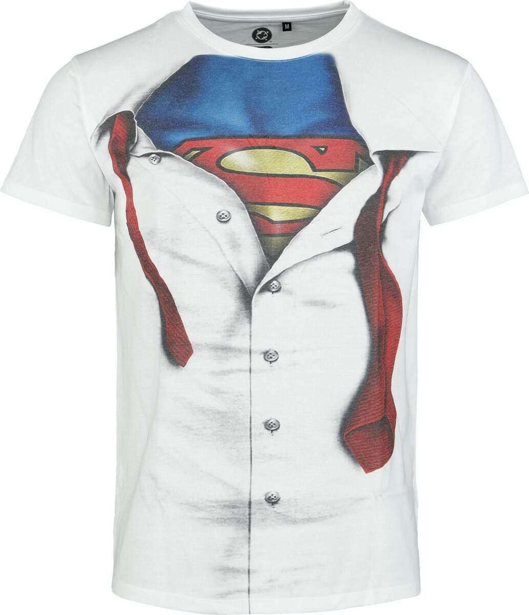 Superman Clark Kent Tričko bílá