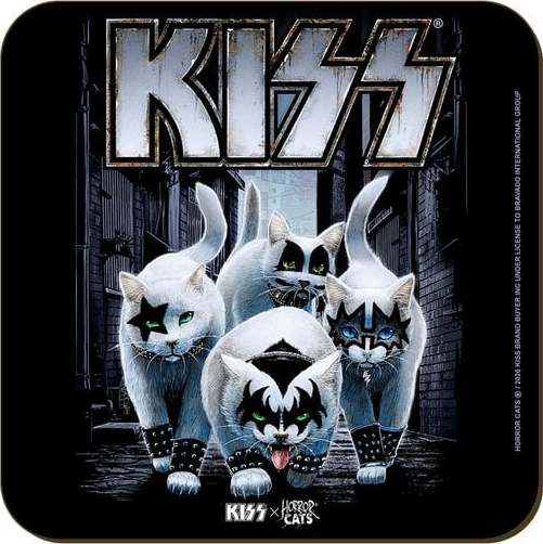 Kiss Horror Cats Creatures Podtácek standard