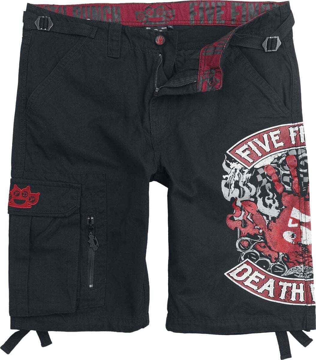 Five Finger Death Punch EMP Signature Collection Cargo kraťasy černá