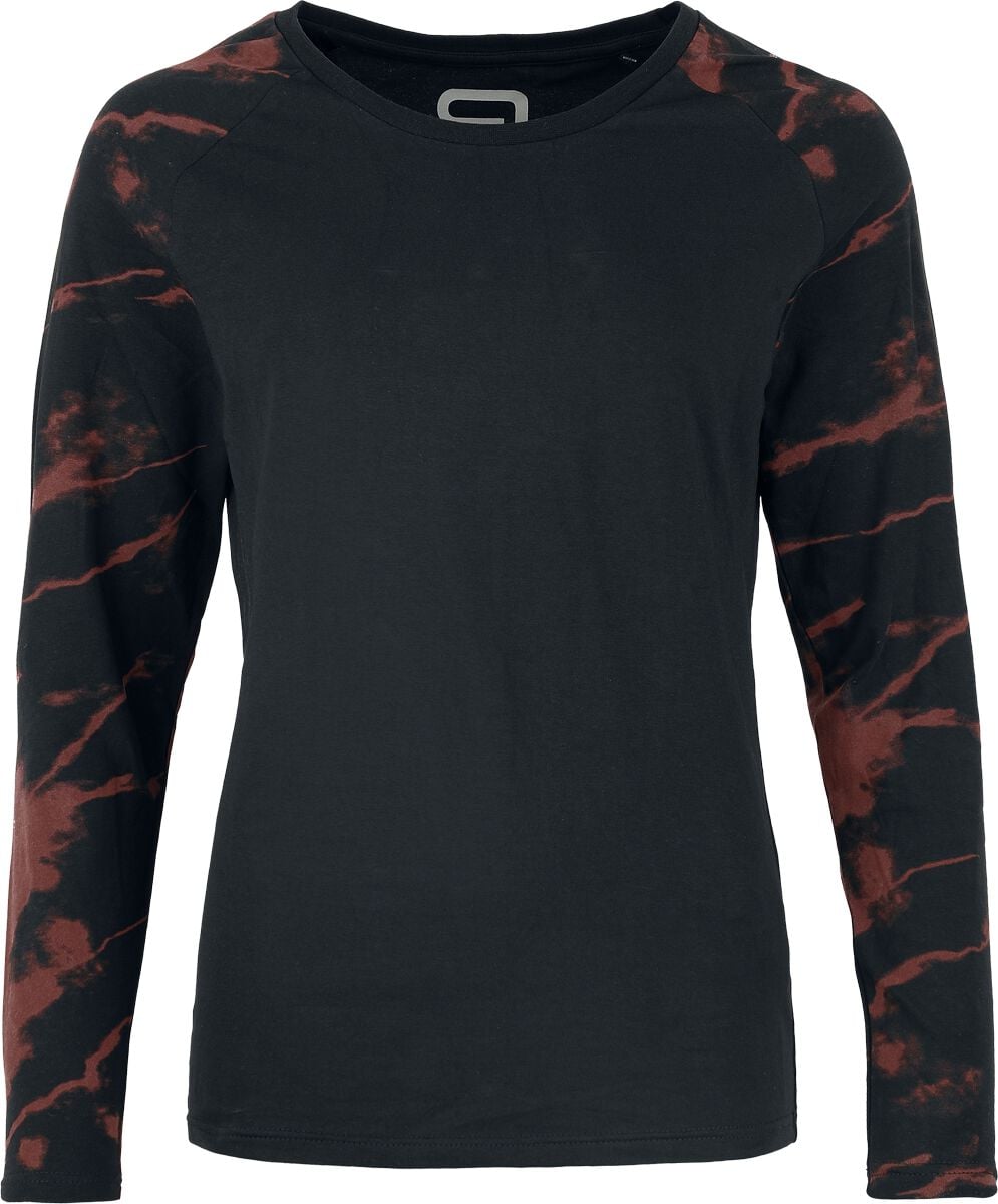 RED by EMP Top s dlouhými, raglanovými rukávy Dámské tričko s dlouhými rukávy cerná/cervená