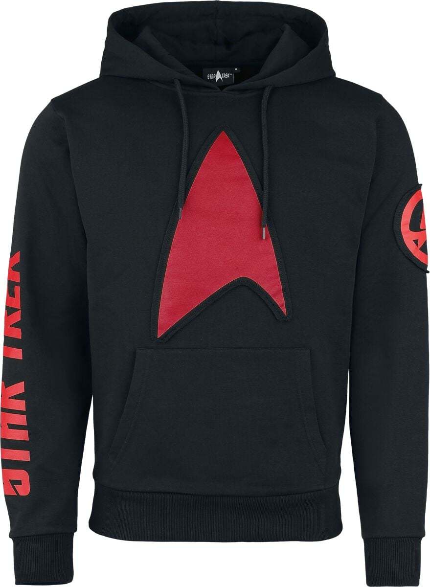 Star Trek To Boldly Go Mikina s kapucí černá