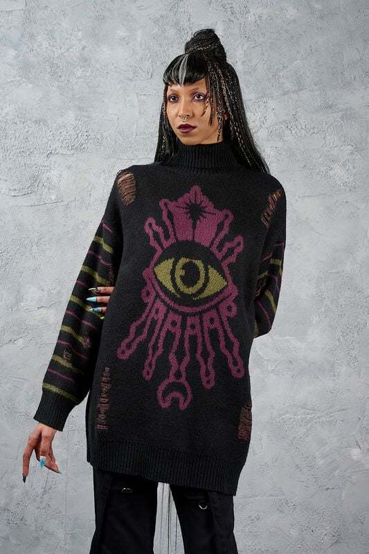 Banned Alternative Third Sight Jumper Dámská mikina černá