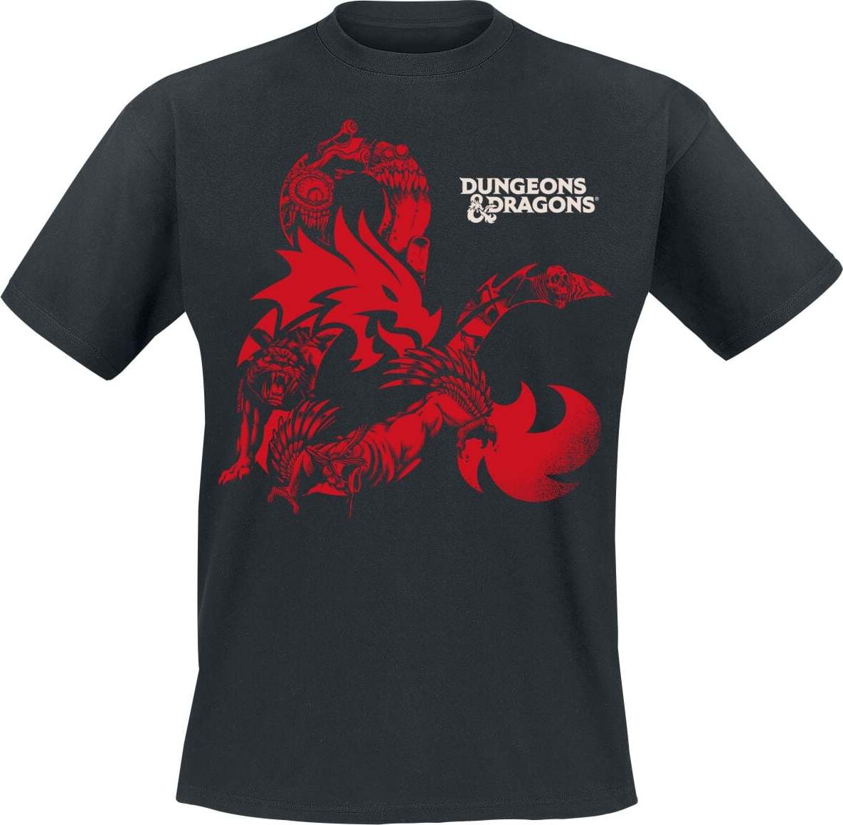 Dungeons and Dragons Monsters Tričko černá