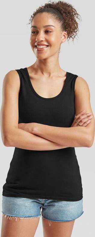 Fruit Of The Loom LADIES VALUEWEIGHT VEST Dámský top černá