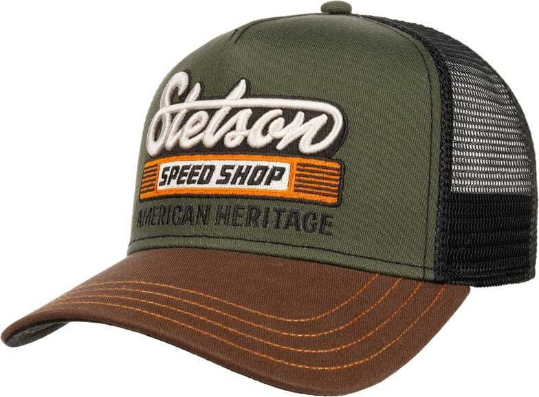 Stetson Trucker Cap Speed Shop Trucker kšiltovka hnedá/zelená