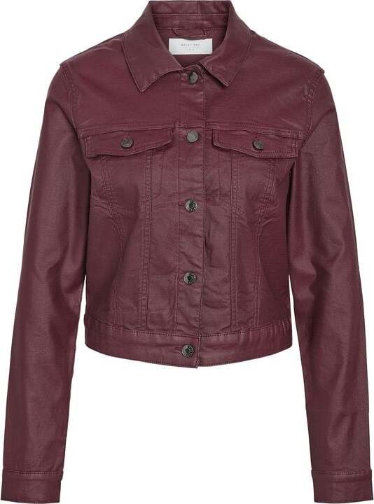 Noisy May NMCOATED DEBRA LS JACKET NOOS Dámská bunda červená