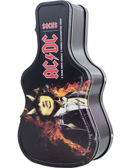 AC/DC Guitar TinBox Ponožky vícebarevný