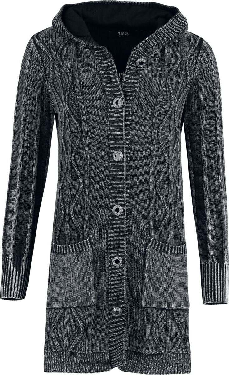 Black Premium by EMP Celtic fine lines Dámský kardigan šedá