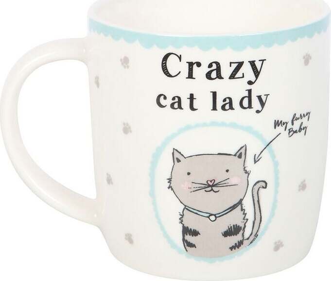 Tierisch Crazy Cat Lady Hrnek standard