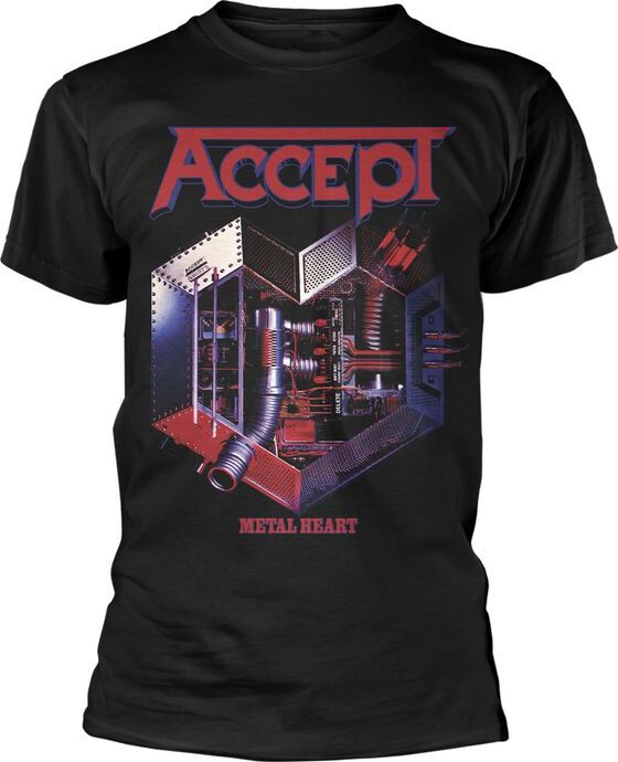 Accept Metal Heart Tričko černá