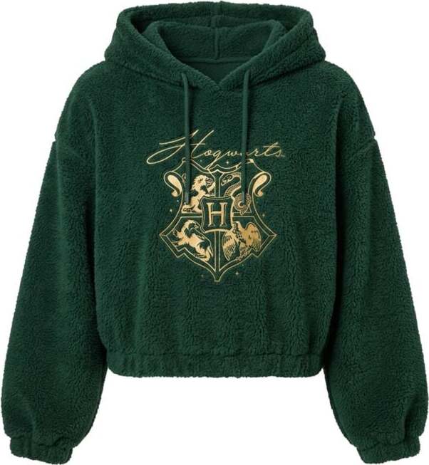 Harry Potter Hogwarts Logo Dámská mikina s kapucí zelená