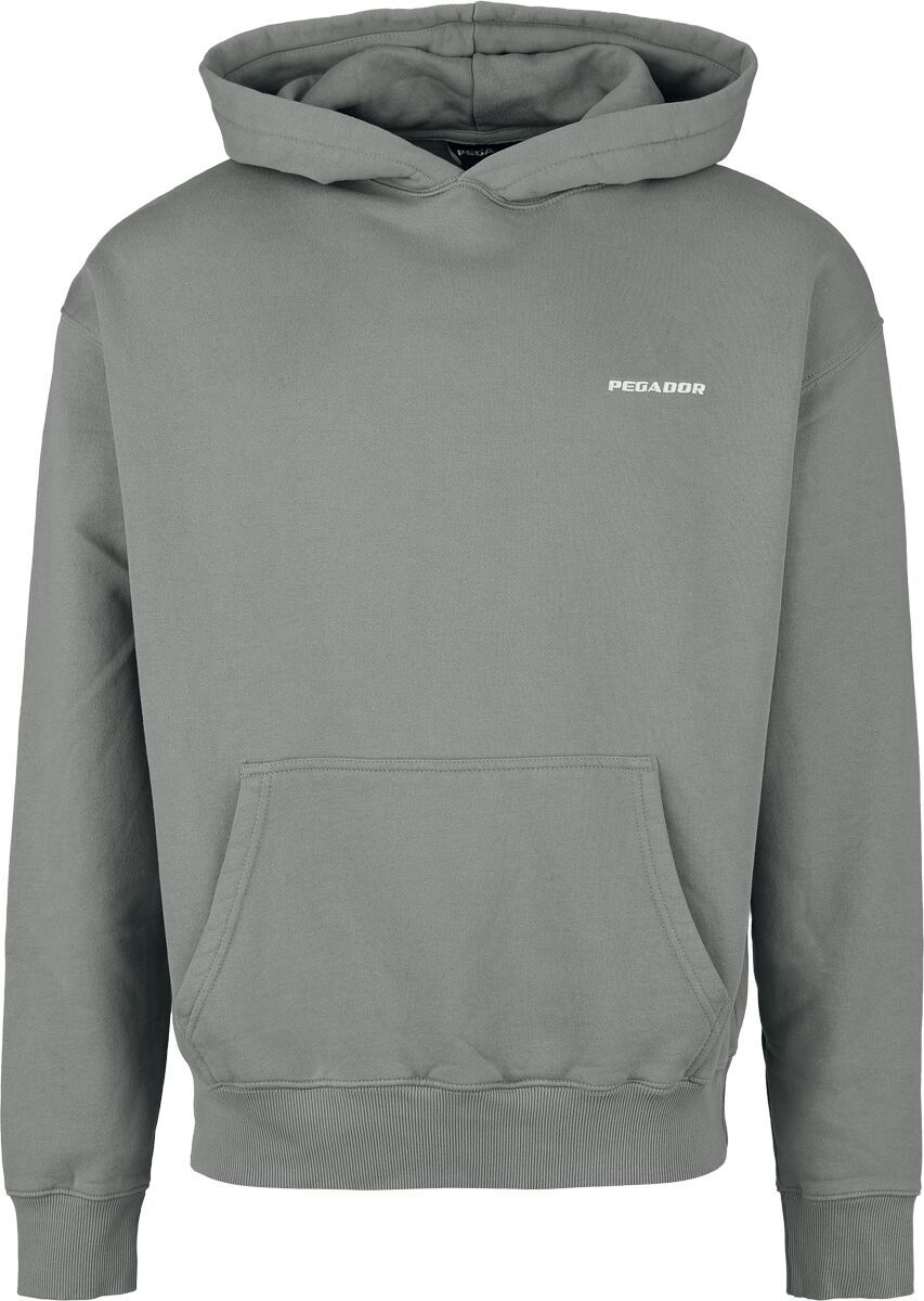 Pegador Logo Oversized Hoodie Mikina s kapucí šedá