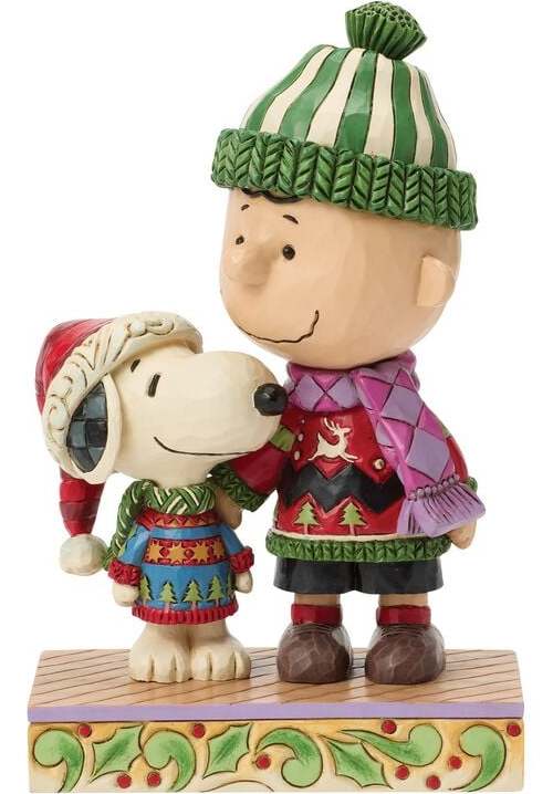 Peanuts Cosy Christmas Pals (Snoopy and Charlie Christmas Jumpers) Sberatelská postava vícebarevný
