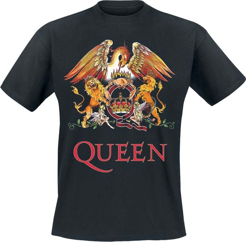 Queen Queen Crest Tričko černá