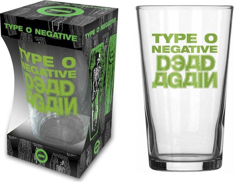 Type O Negative Dead Again pivní sklenice transparentní