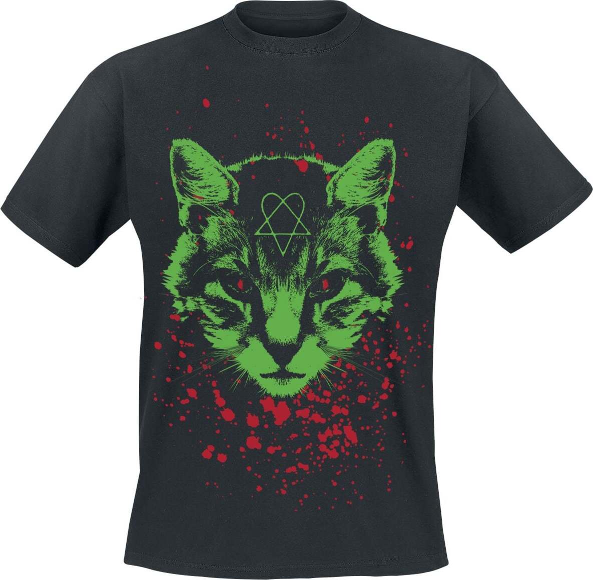 HIM Spectral Puss And The Ectrogram Tričko černá
