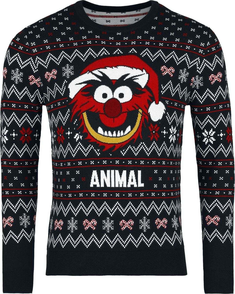 The Muppets Animal Pletený svetr černá