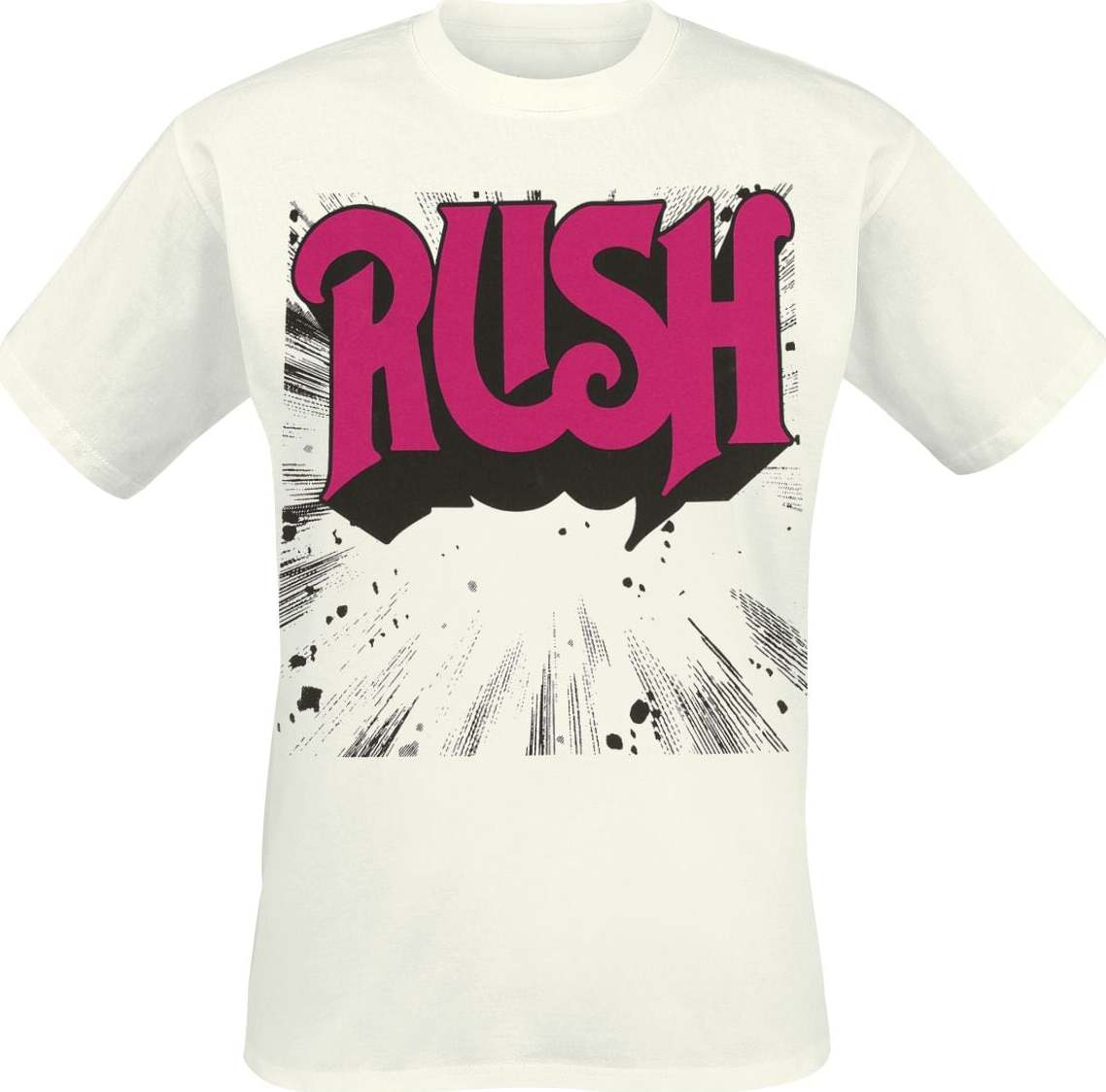 Rush Logo Tracklist Tričko bílá