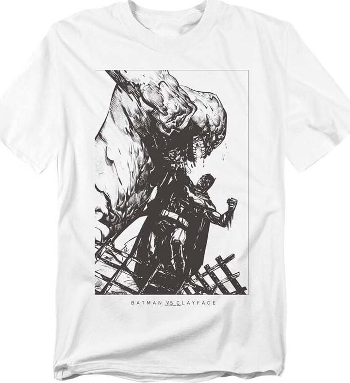 Batman Batman x Clayface Pulverize Tričko bílá