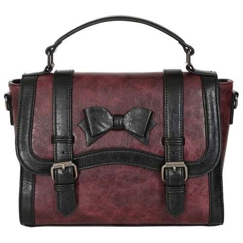 Banned Retro Vintage Voyager Kabelka burgundská červeň