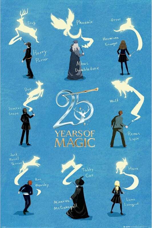 Harry Potter 25 Years plakát vícebarevný