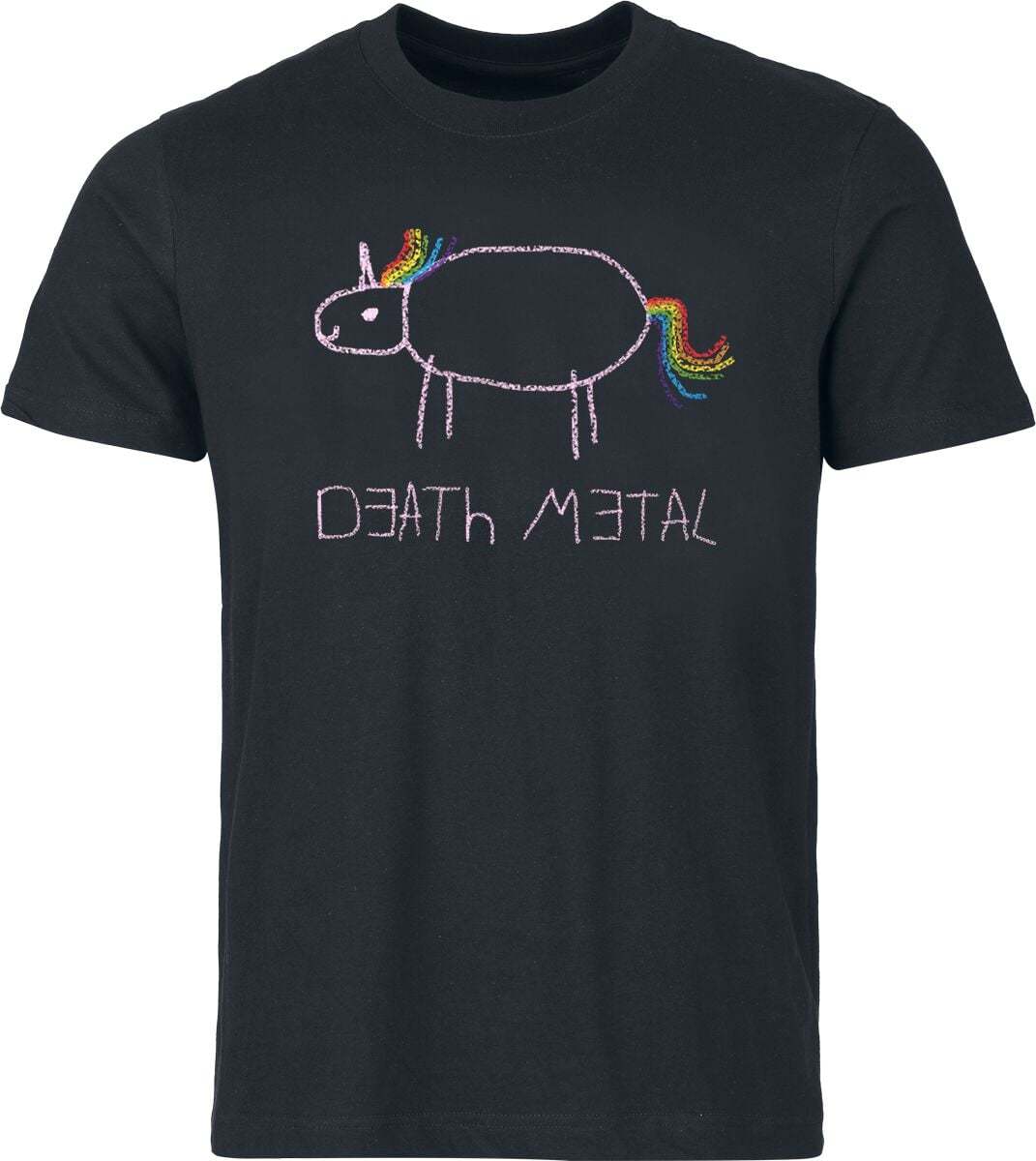 Death Metal Unicorn Death Metal Unicorn - Heavyweight Tričko černá