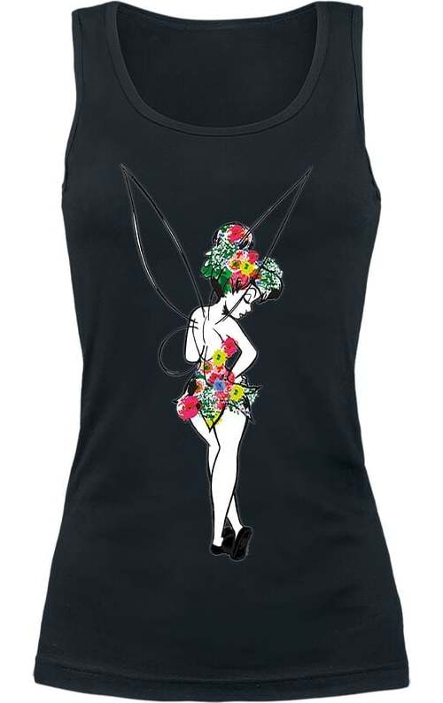 Peter Pan Tinker Bell - Flower Dámský top černá