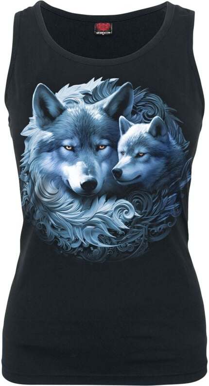 Spiral Wolf Guardian Dámský top černá