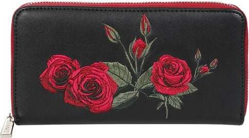 Banned Retro Rose Garden Peněženka cerná/cervená