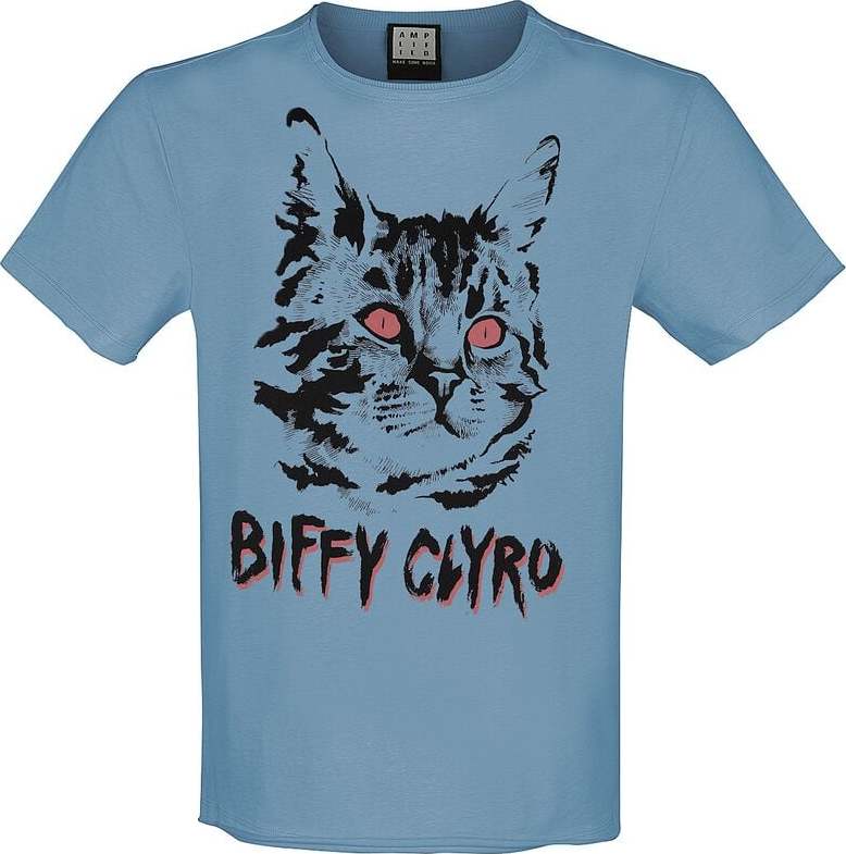 Biffy Clyro Black Cat Tričko modrá