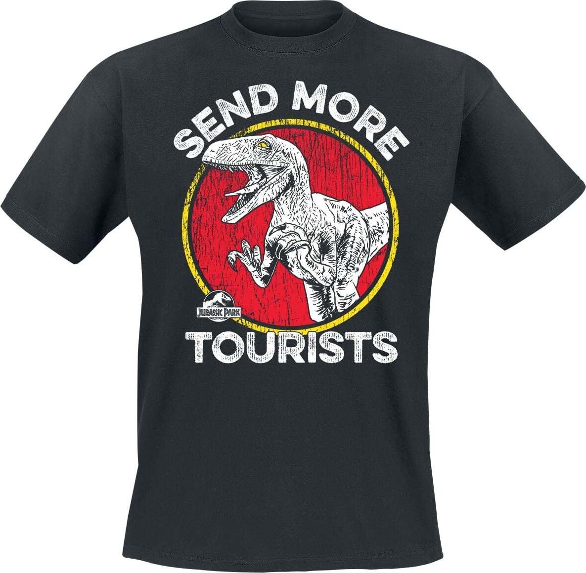 Jurassic Park Send More Tourists Tričko černá