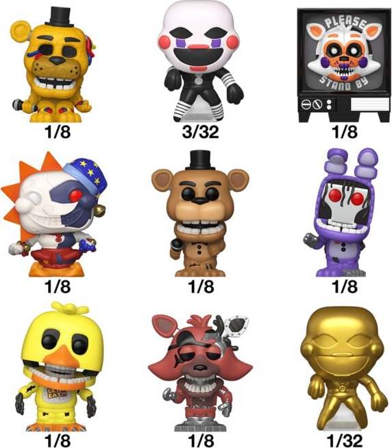 Five Nights At Freddy's Bitty POP Singles Sberatelská postava standard
