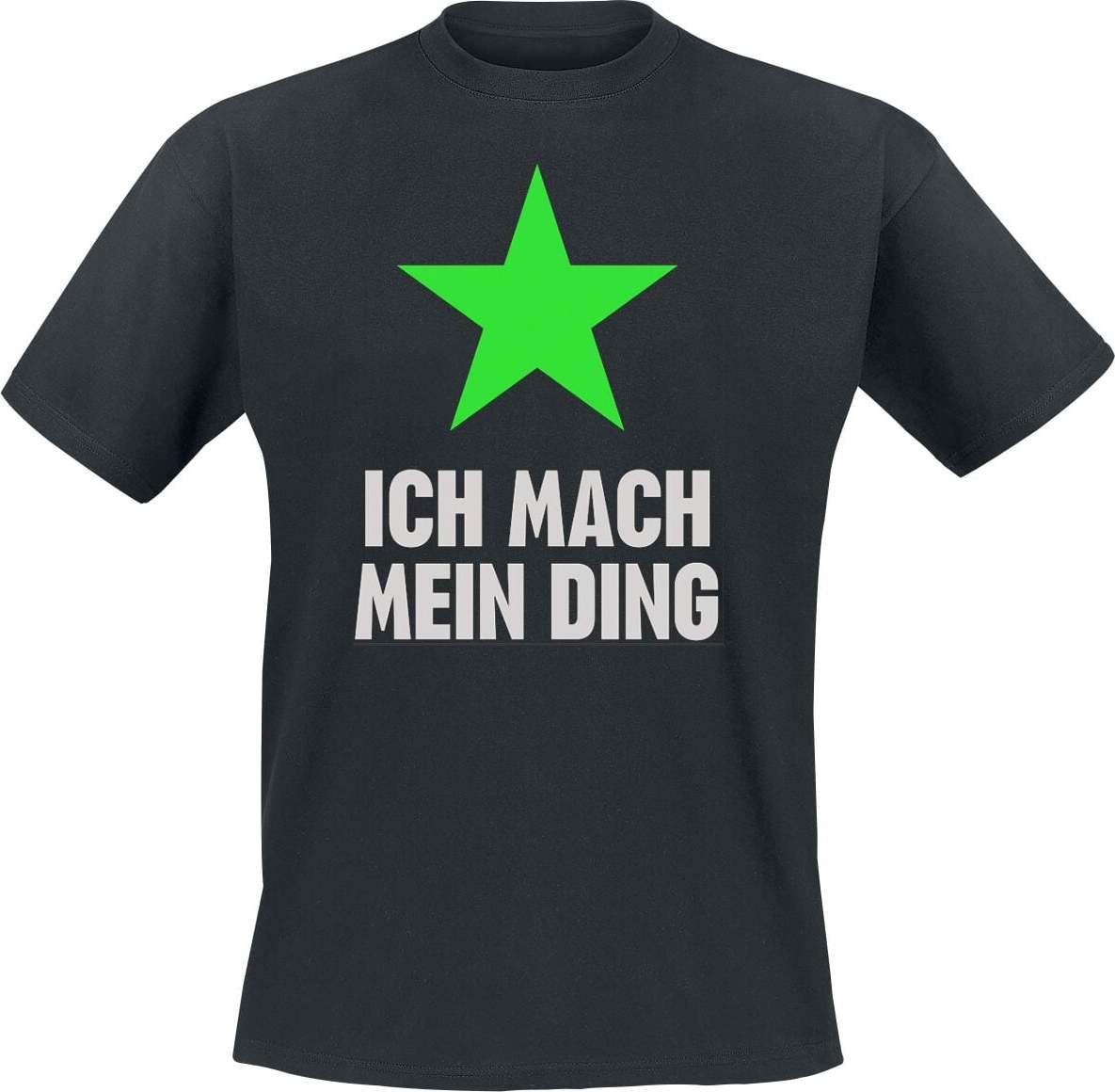 Udo Lindenberg Ich mach mein Ding Shirt „Grüner Stern“ Tričko černá