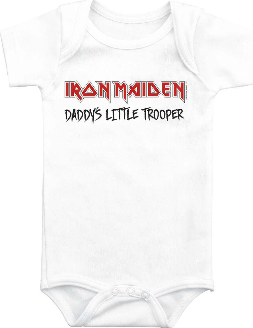 Iron Maiden Kids - Little Trooper body bílá