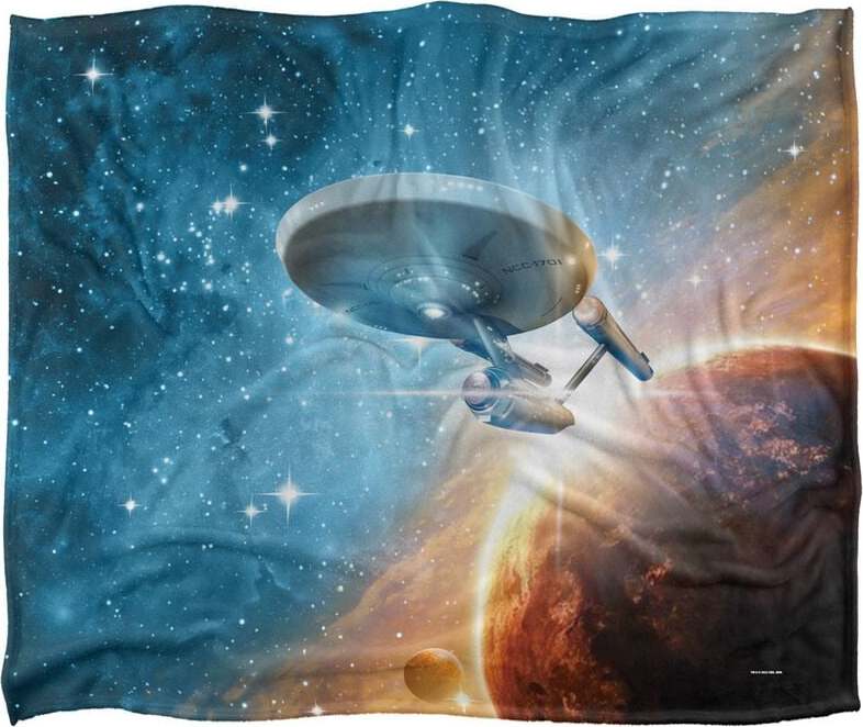 Star Trek Enterprise Flísová deka vícebarevný