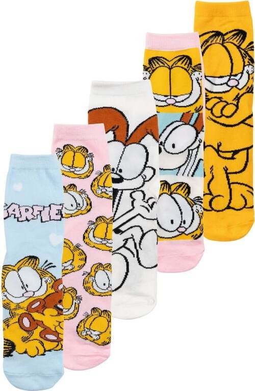 Garfield Balení 5 párů ponožek Garfield Ponožky vícebarevný