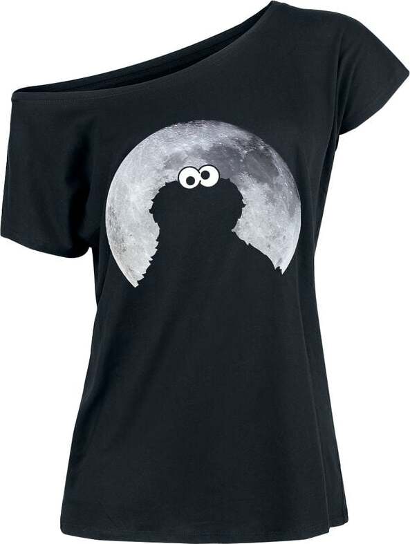 Sesame Street Krümelmonster - Cookie Monster - Moonlight Dámské tričko černá