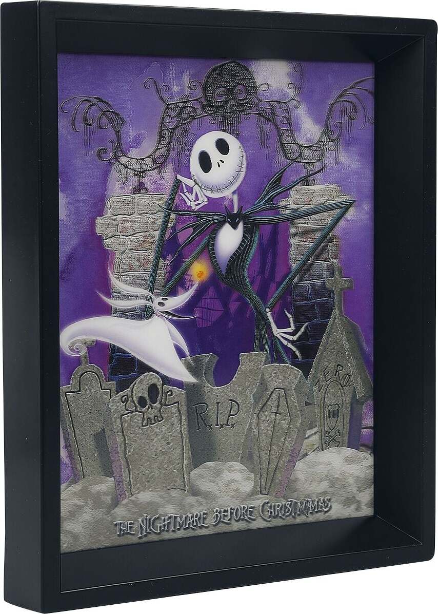 The Nightmare Before Christmas 3D obrázek Graveyard Obraz na zeď vícebarevný