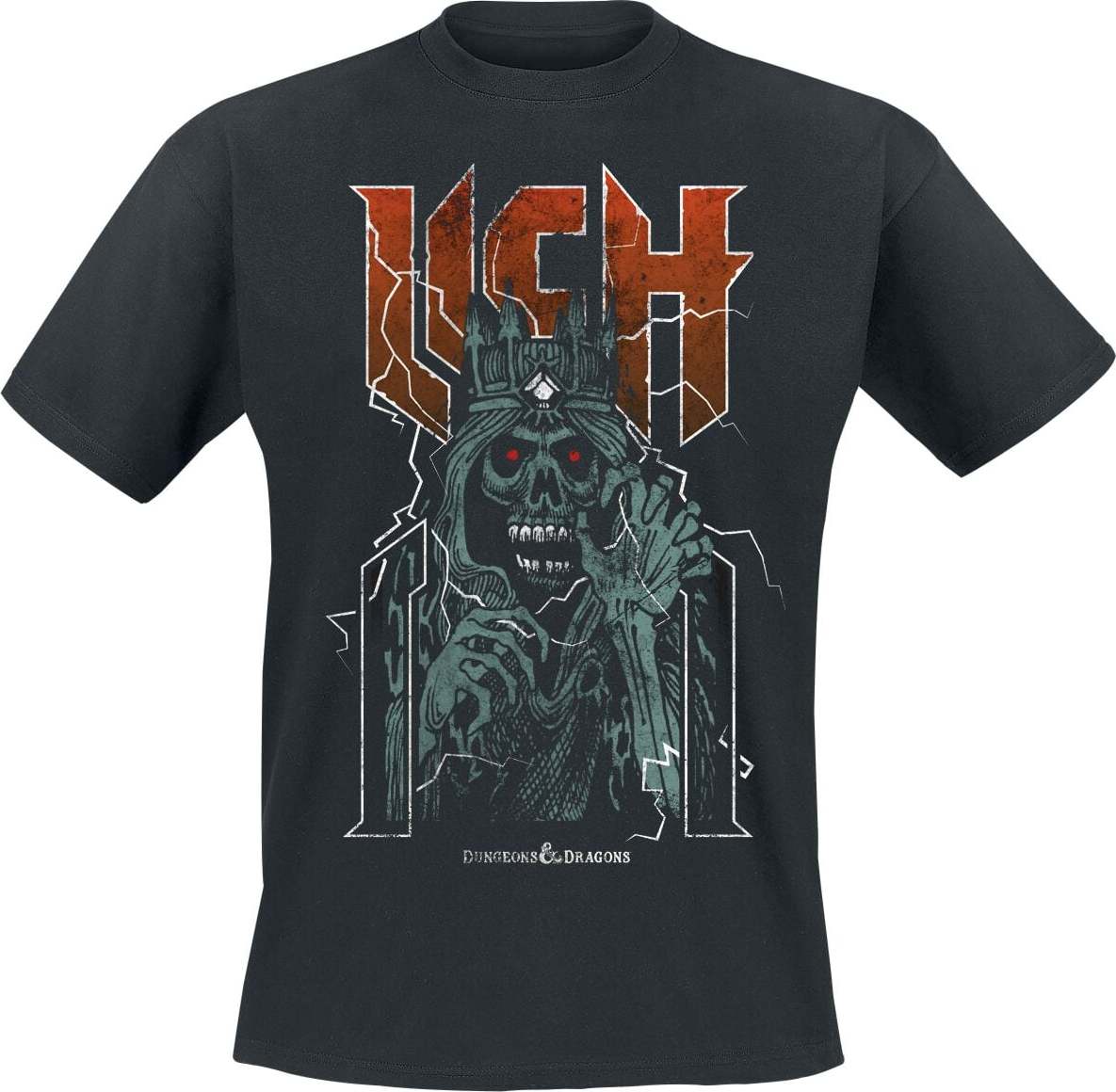 Dungeons and Dragons Lich King Tričko černá