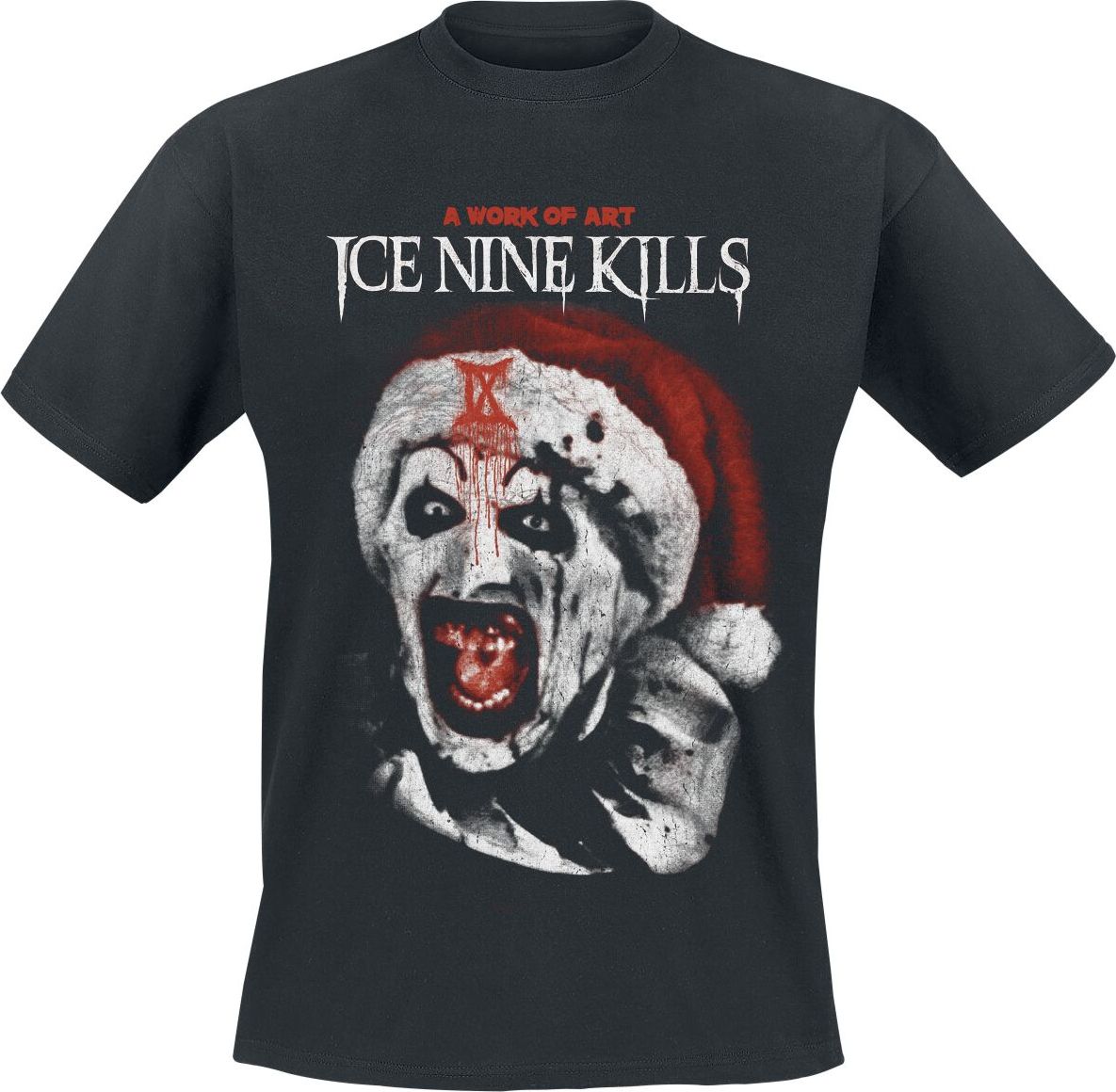 Ice Nine Kills IX Art Santa Rev Tričko černá