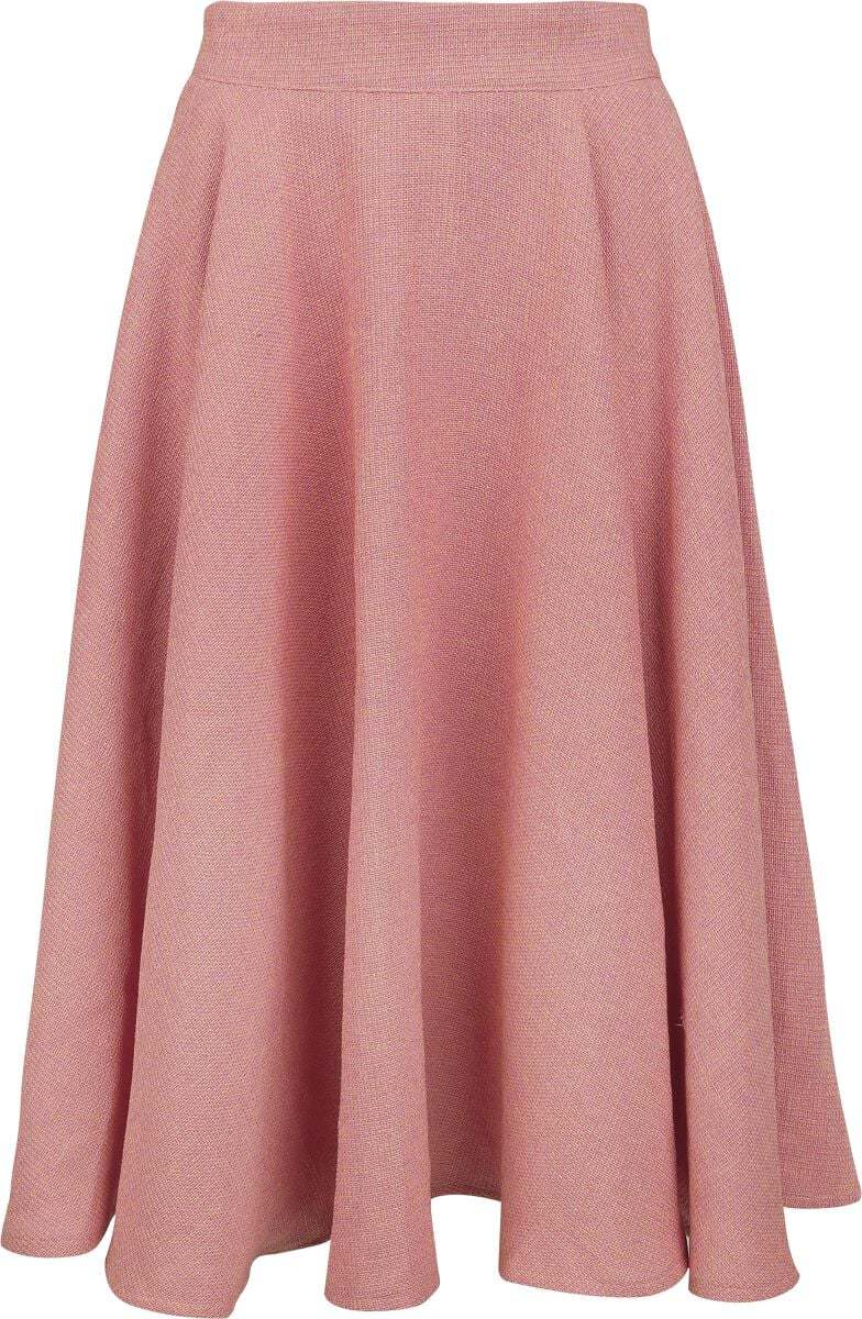 Banned Retro Cary Texture Skirt Sukně světle růžová