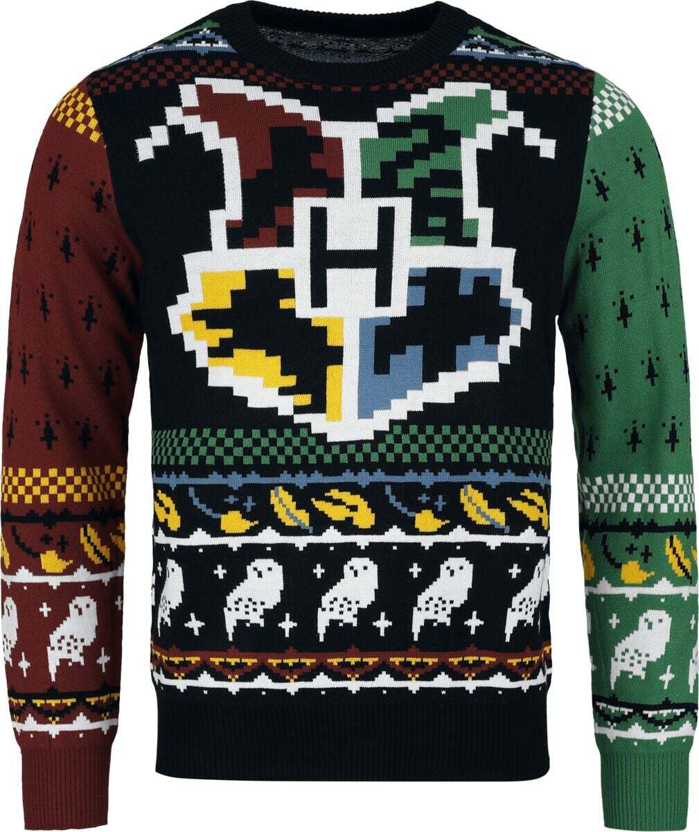 Harry Potter Wappen und Symbole Pletený svetr vícebarevný