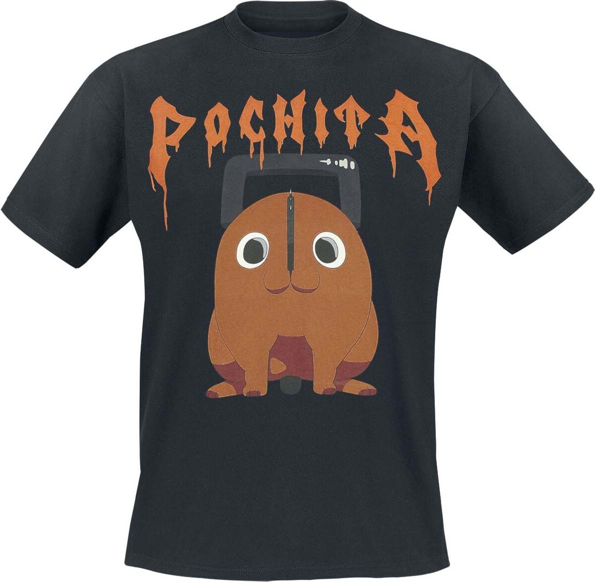 Chainsaw Man Pochita The Chainsaw Devil Tričko černá