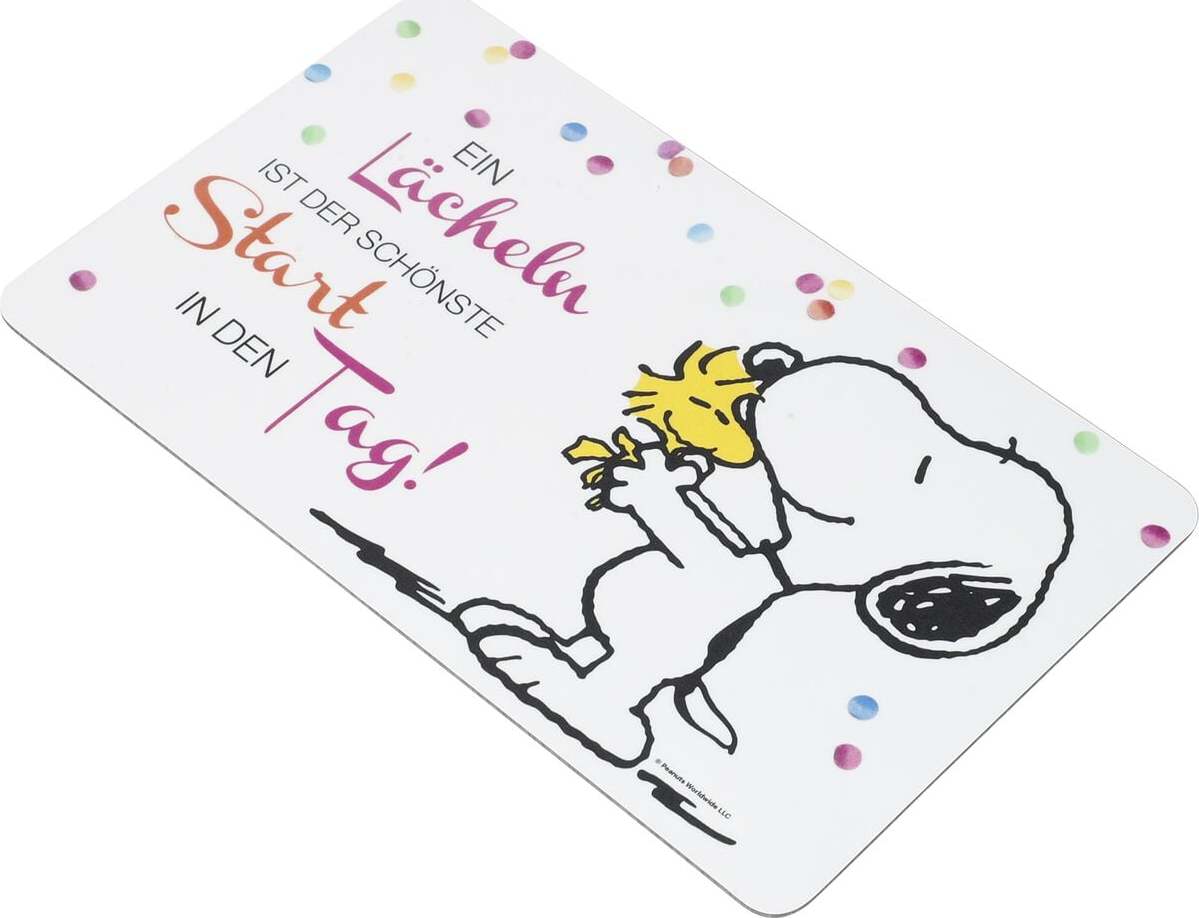Peanuts Ein Lächeln ist der schönste Start in den Tag! Krájecí prkénko vícebarevný