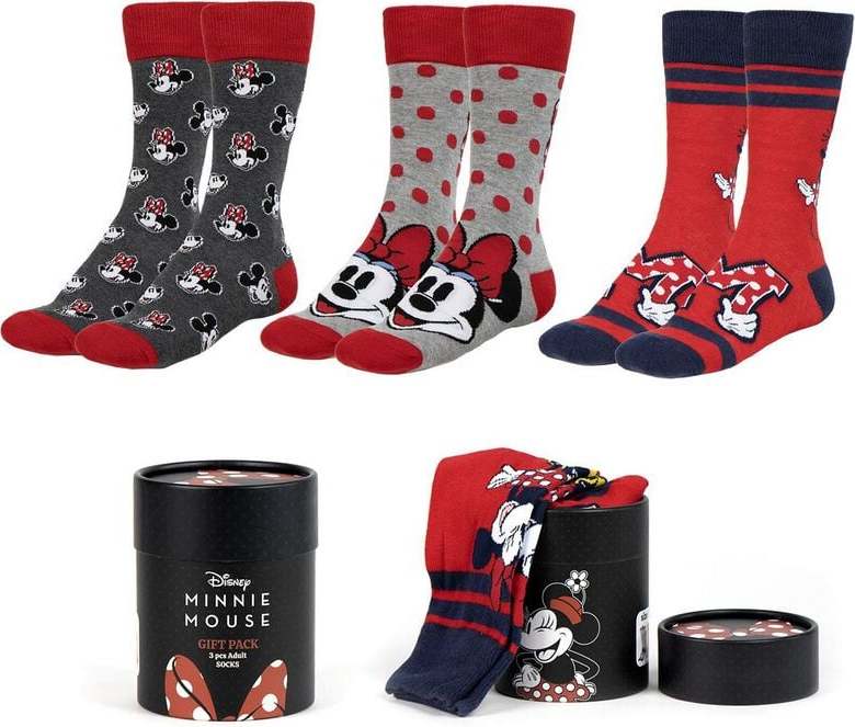 Mickey & Minnie Mouse Minni Maus Ponožky vícebarevný