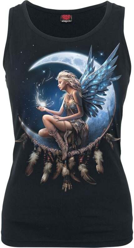 Spiral Moon Fairy Dámský top černá