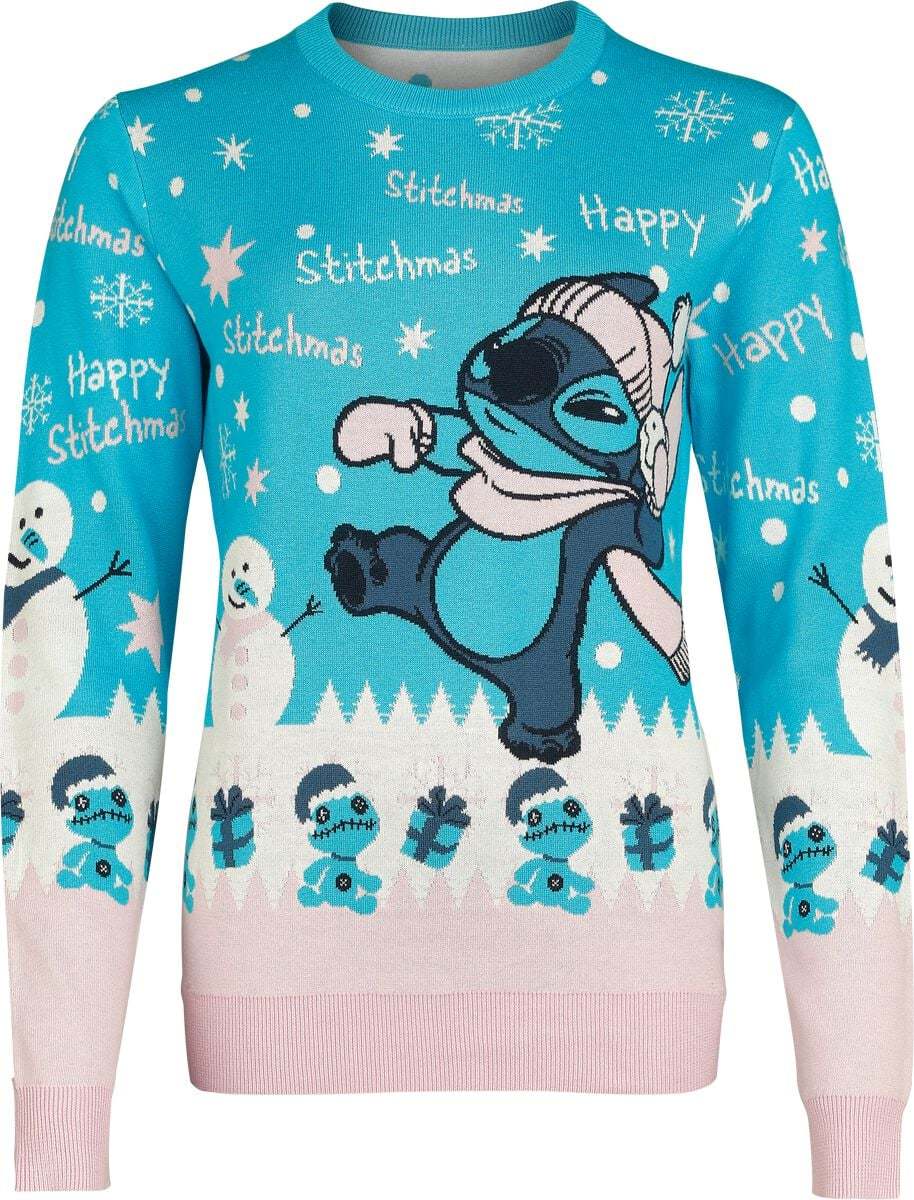 Lilo & Stitch Happy Stitchmas Snowball Pletený svetr vícebarevný