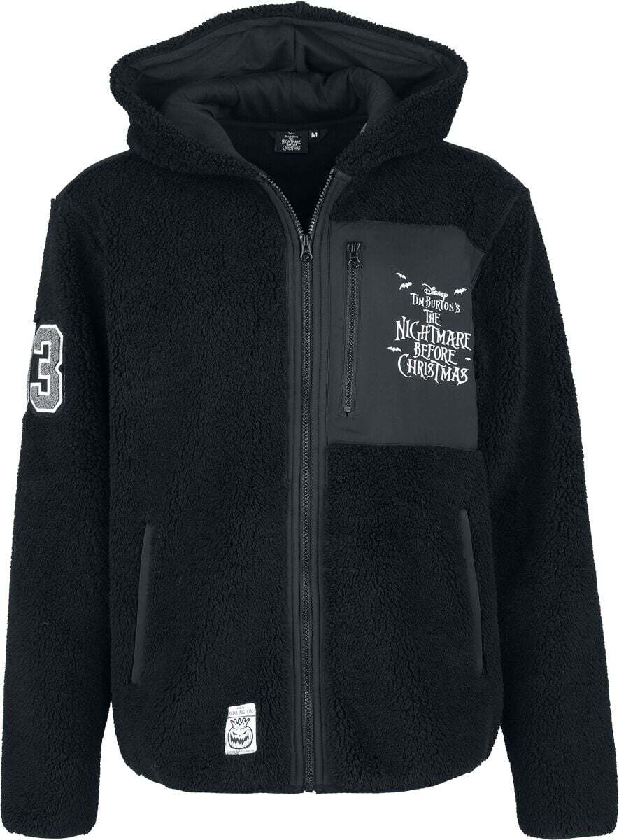 The Nightmare Before Christmas Jack Skellington Mikina s kapucí na zip černá